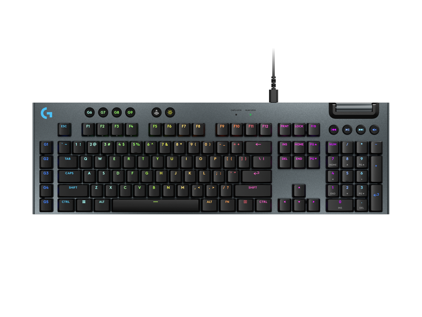 Logitech G915 X Wired Black – Clavier Gaming Mécanique RGB