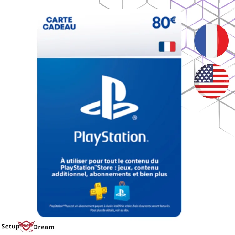 Carte PlayStation Store 80€