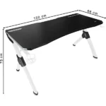 Bureau Gamer ArmadaX Archer B1 RGB 150cm Blanc – Image 2