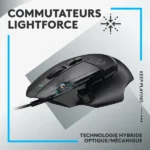 Logitech G G502X Noir | Prix Maroc – Image 3